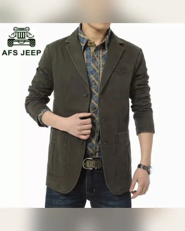 Olive Casual Blazer — Bao An Tailor style