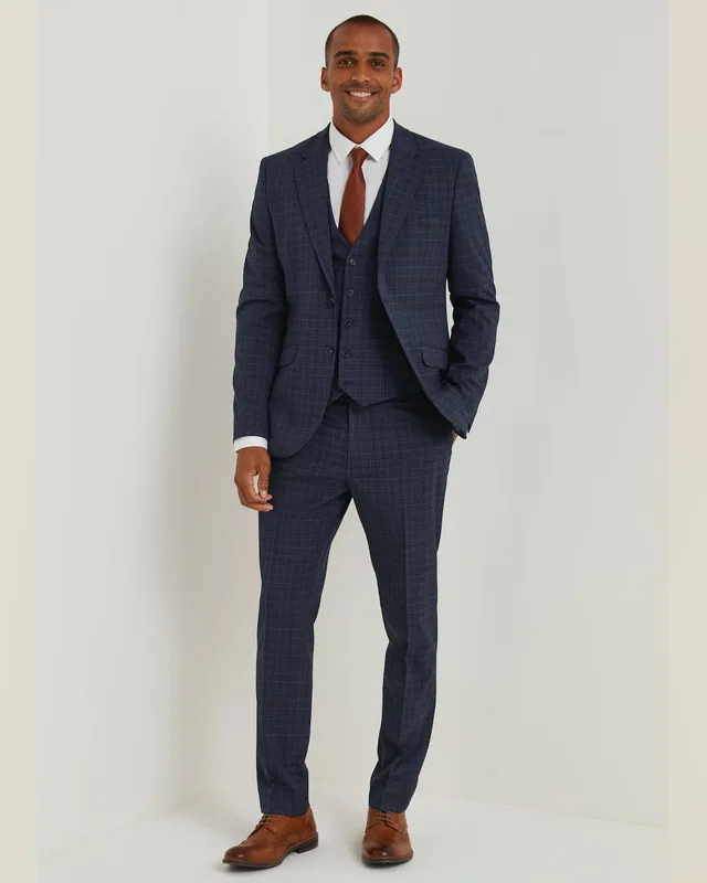 Navy Three-Piece Classic Suit — Bao An Tailor style