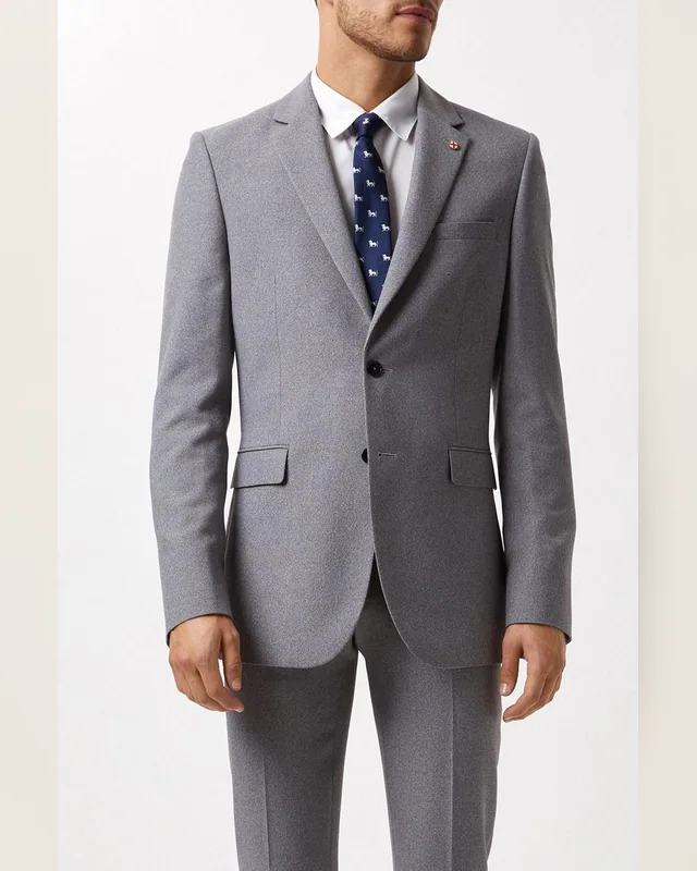 Light Grey Two-Button Suit — Bao An Tailor style