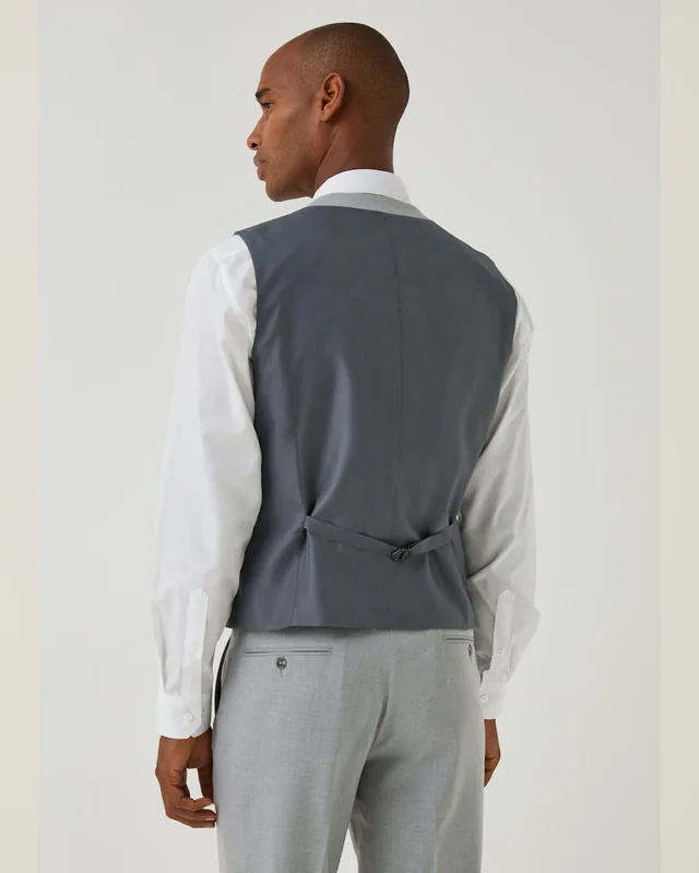 Slate Grey Tailored Waistcoat — Bao An Tailor style