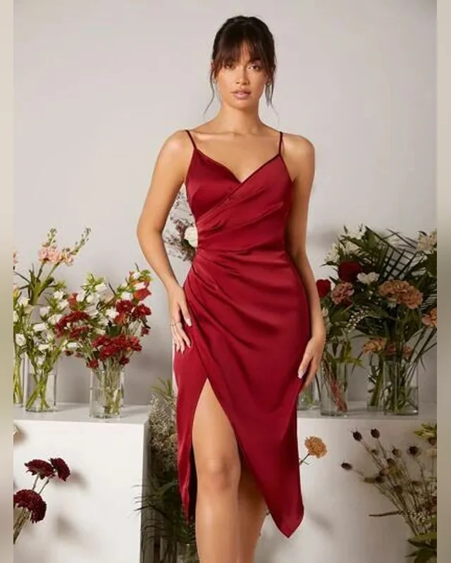 Ruby Wrap Midi Dress — Bao An Tailor style